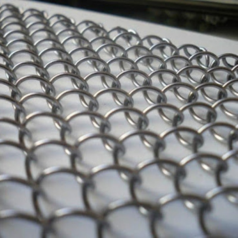 Aluminum Security Curtain Coil Drapery Metal Mesh Curtain