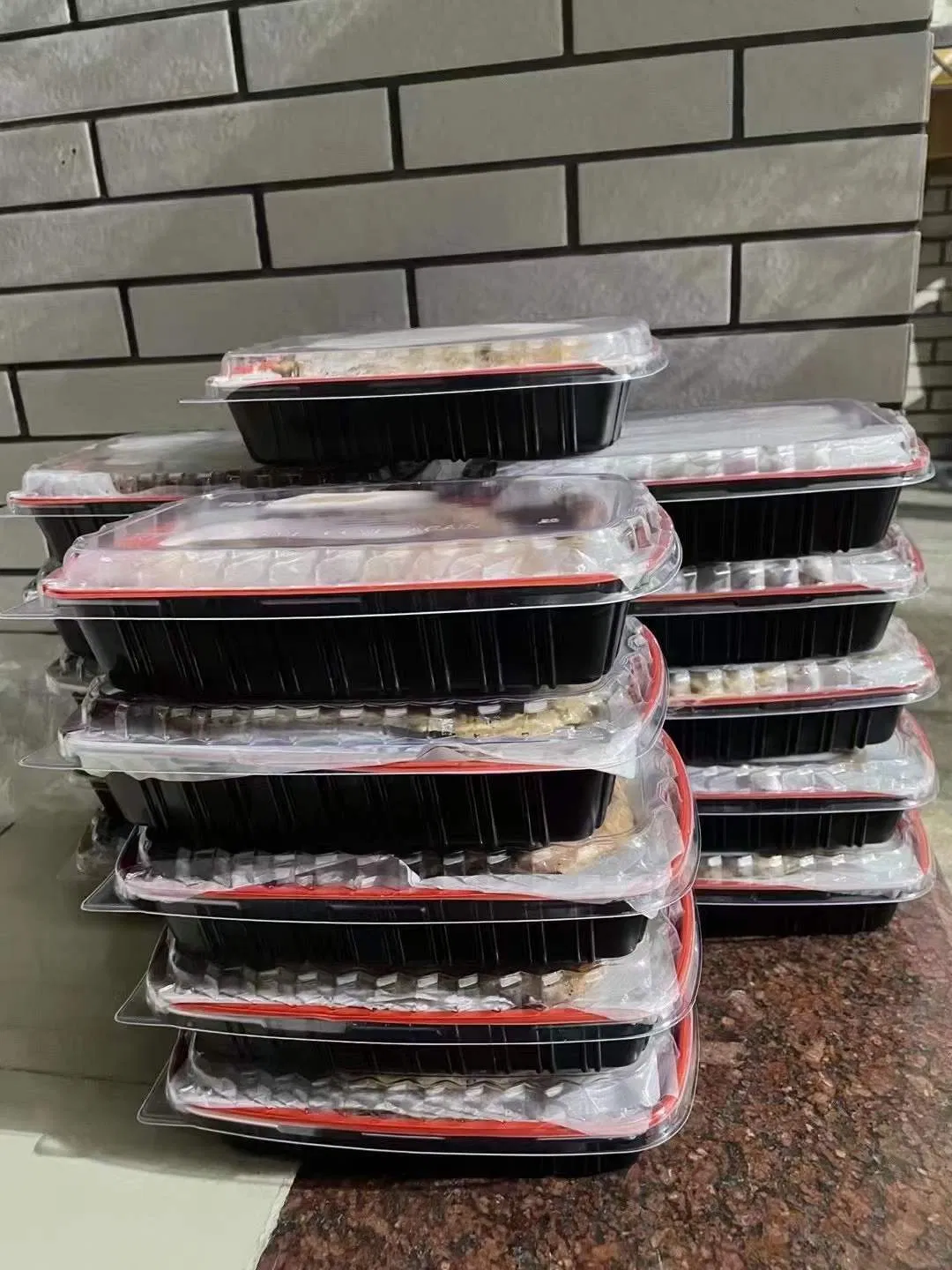 BPA Free Microwave Disposable Food Container Take out Leakproof Plastic Lunch Box