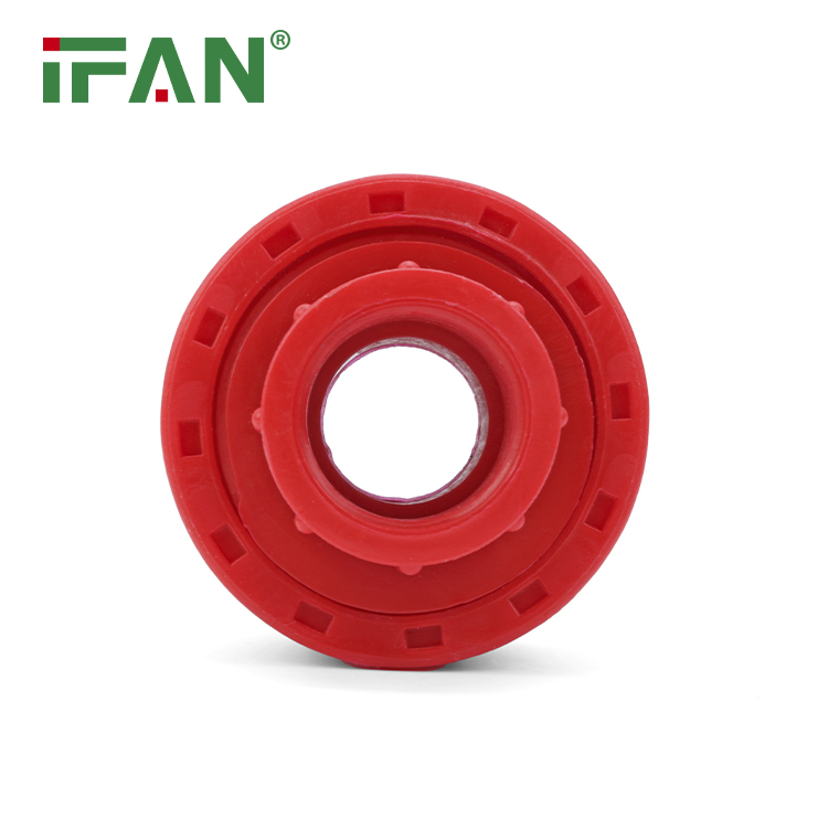 Ifan Free Sample Pph Pipes Fitting Red Color Pph Union 1/2"-1" Pph Fitting