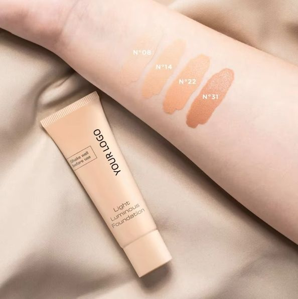 Private Label Custom Natural Full Coverage Waterproof Long-Lasting Face Makeup Foundation