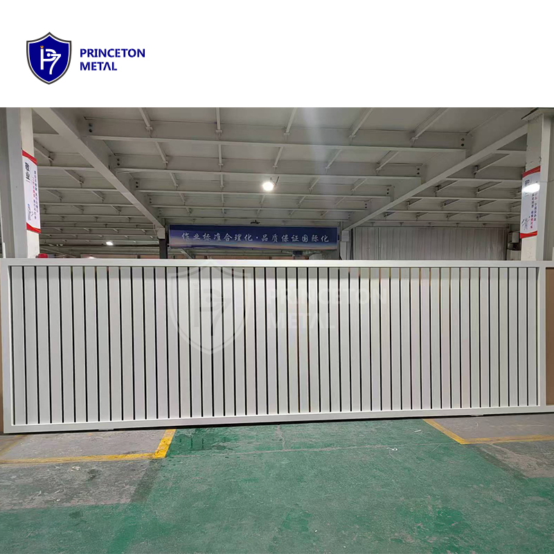 Factory Direct Modern Designs Automatic Aluminum Powder Coated Driveway Sliding Fence Gate System