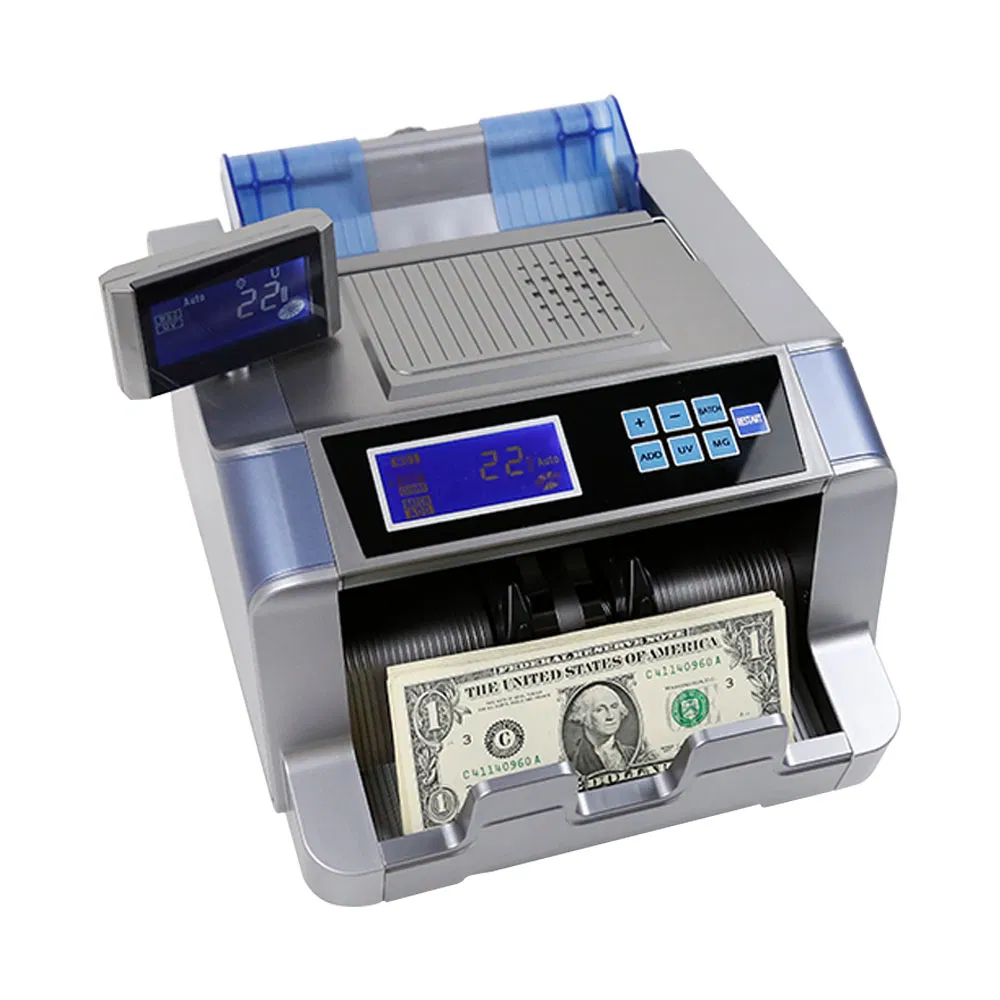 LD-7280 Double Screen  Money Counter With UV MG Detection and Bill Sorting Function for Bank Use