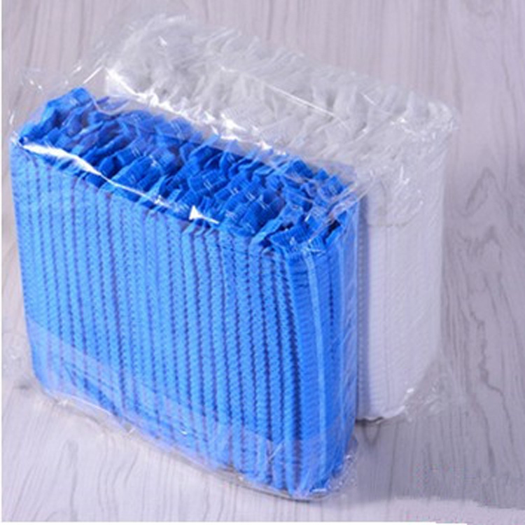 Fresh 100 Pieces Disposable Non-Woven Clip Caps Mob Caps Hairnets Head Cover