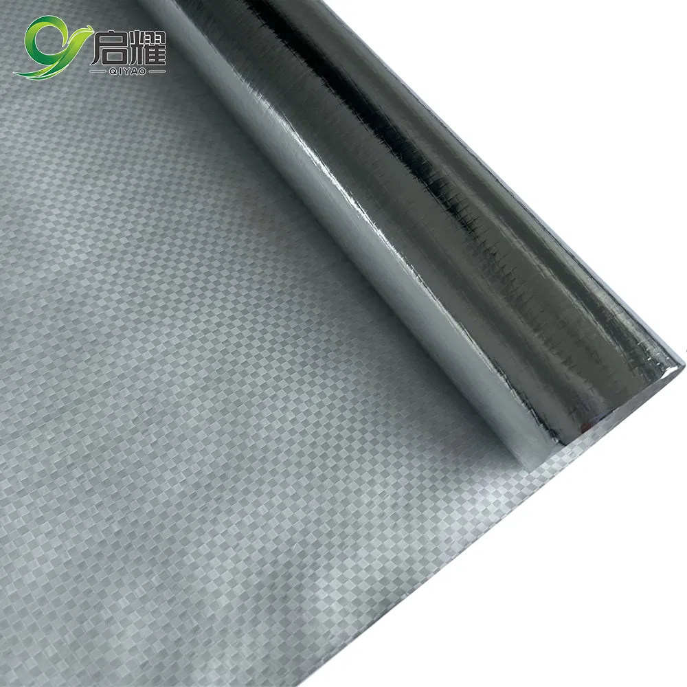 Aluminum Foil PE Woven Heat Resistant Ceiling Material Wall Wrap