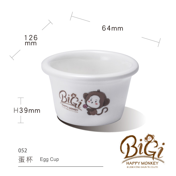 Детская чашка для яиц с обезьянкой, меламин