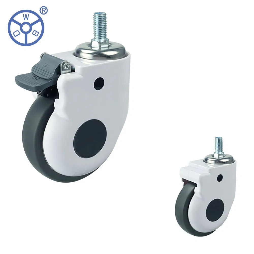 Wbd Supplier Hospital Medical Equipment Trolley TPR No Noise 3 4 5 Inch Caster Wheel