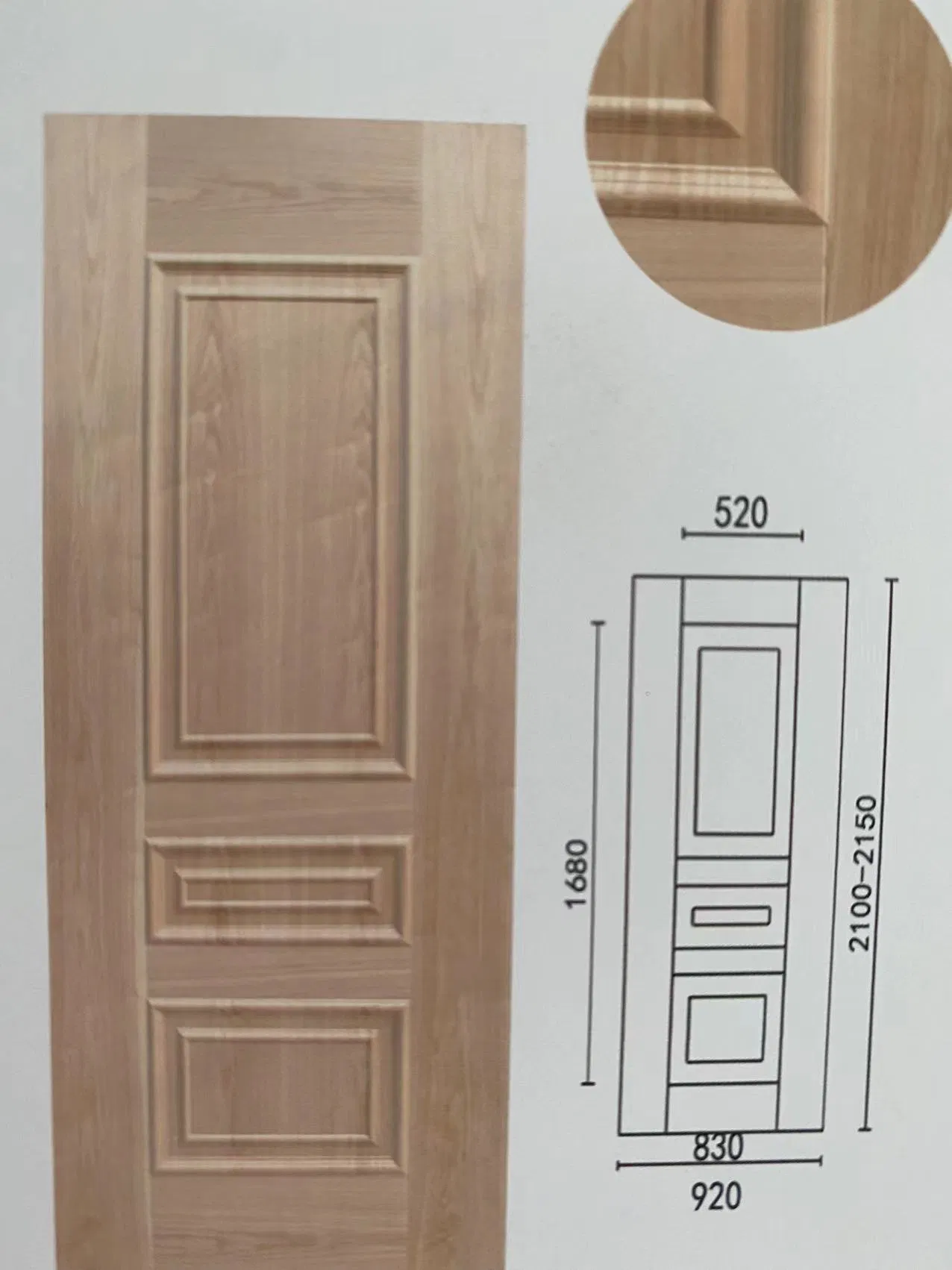 Natural Veneer, Melamine HDF/MDF Door Skins