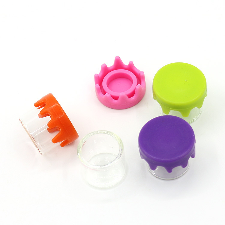 Silicone Container 5ml Spice Storage Cosmetic Balm Airtight Silicone Jar with Flip Top Smoking Accessories