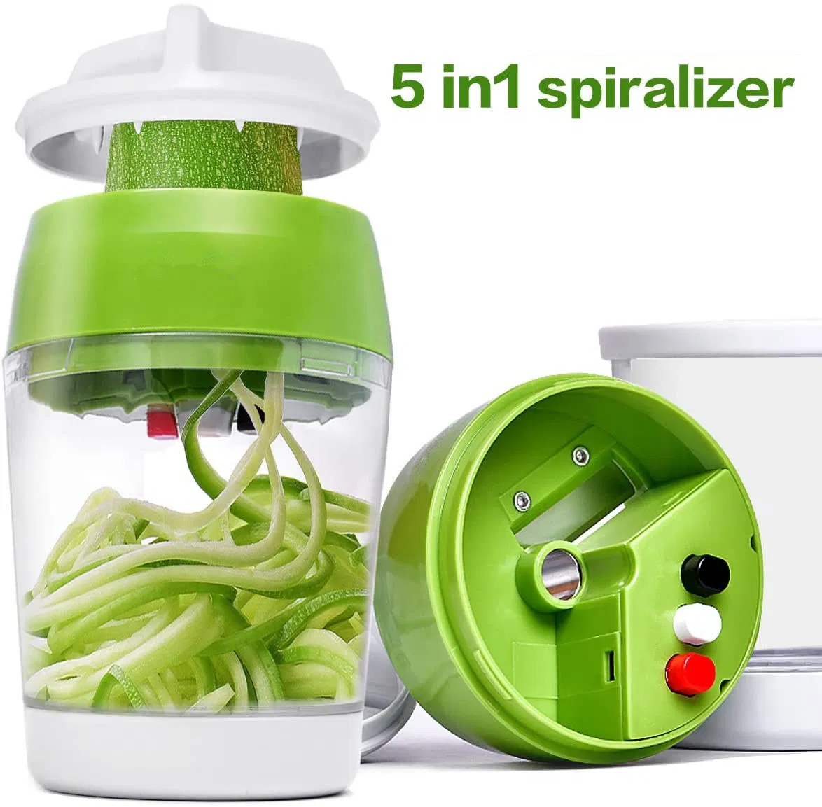Tops Sell Handheld Spiralizer Vegetable Slicer 5 in 1 Spiralizer Grater Slicer