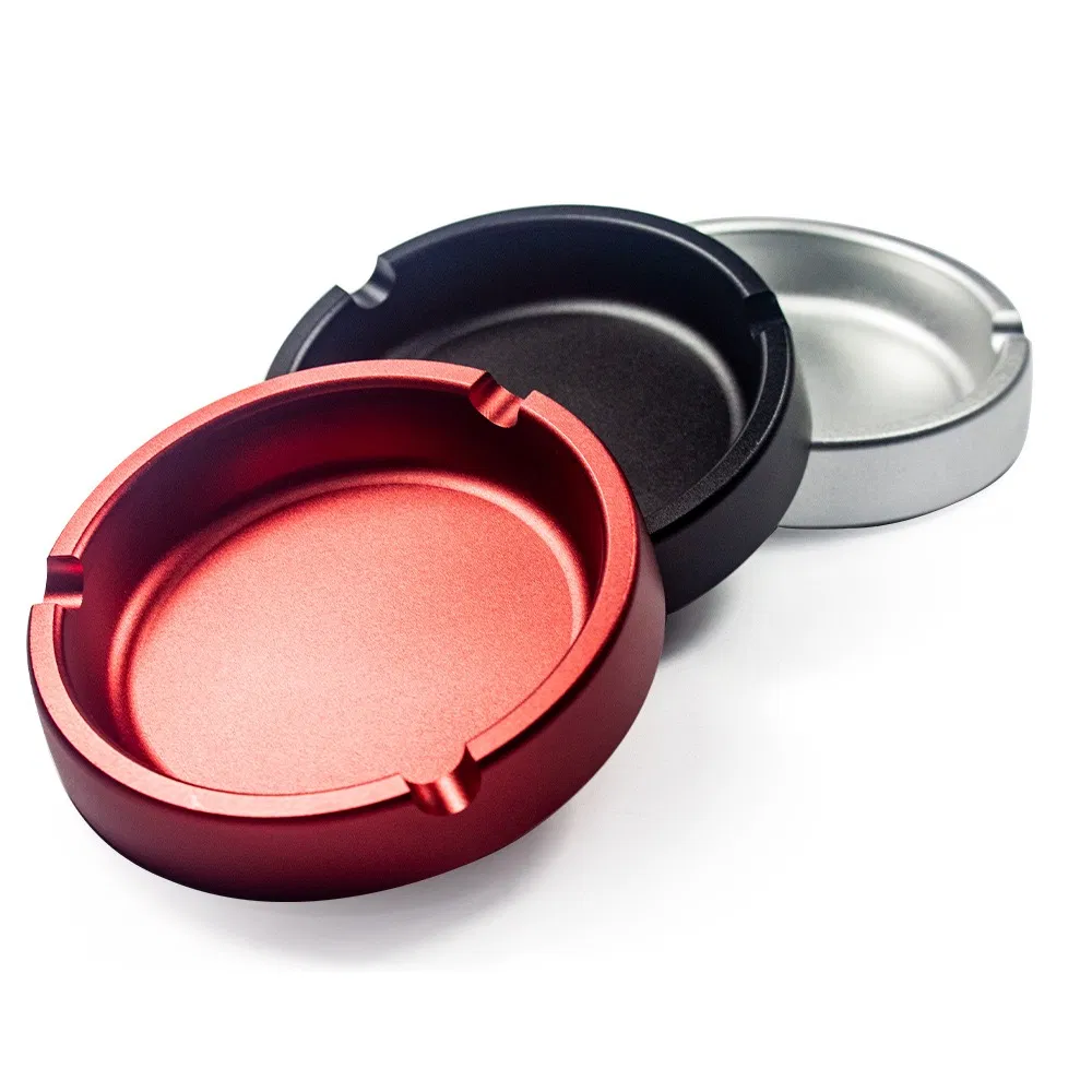 Premium Anodized Aluminum Ashtray with Personalized Custom Logo Design