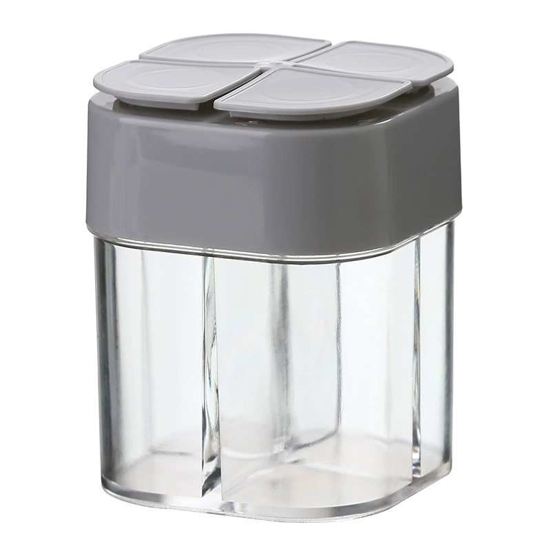 Four-in-One Sealed Moisture-Proof Seasoning Bottle Plastic Flip Seasoning Can