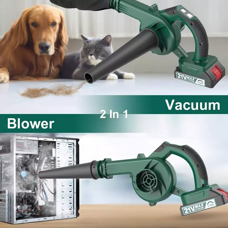 21V Garden Power Tools Portable Hand Battery Brushless Electric Storm Gun Blower Snow Air Mini Lithium Cordless Leaf Blower