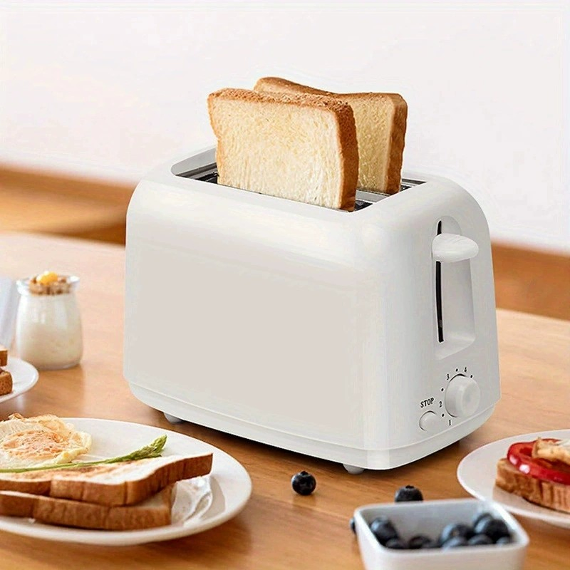Automatic Bread Toaster Compact Breakfast Machine for Toast, Sandwiches, and Bagels