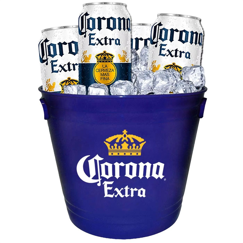 Color Print Logo 5L 8L 10L 12L Plastic Beer Ice Bucket for Promotion