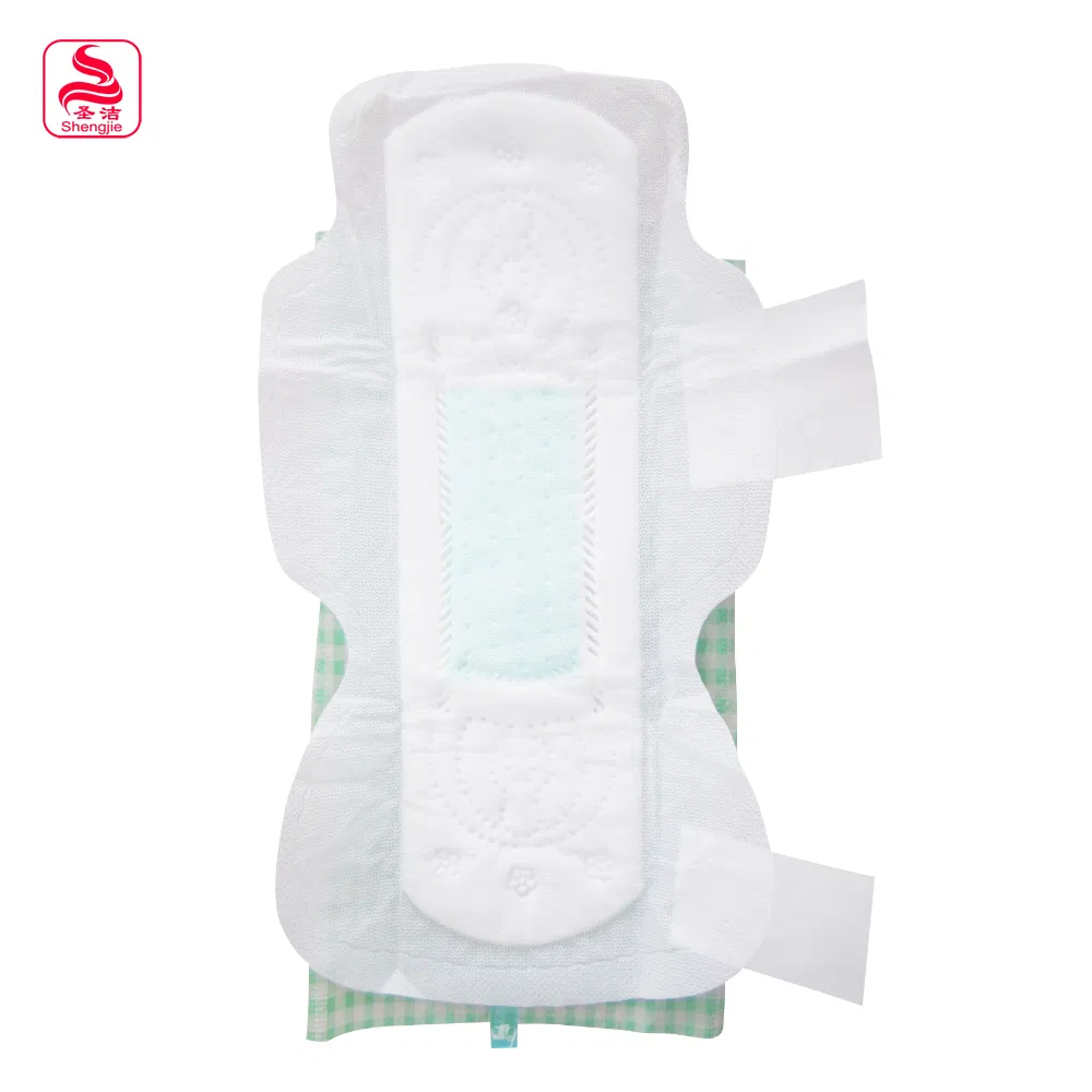 Hot Sale Strong Absorbent Disposable Woman Winged Shape Sanitary Pad