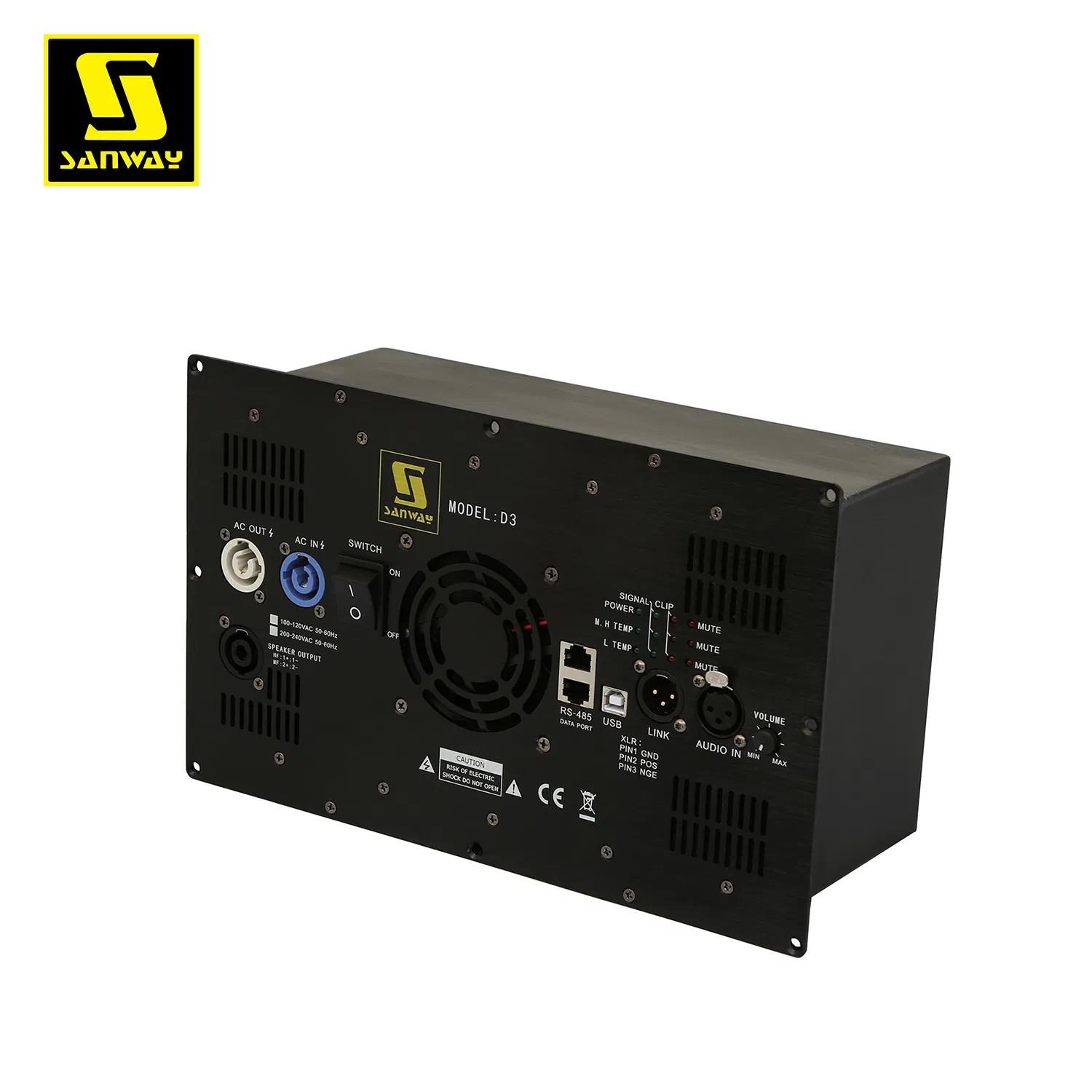 Усилитель мощности D3 3CH Class D с DSP
