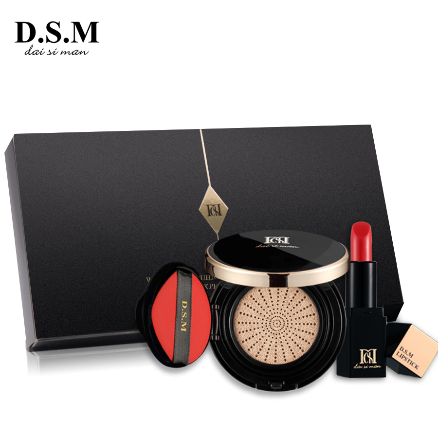 Dsm Lipstick Air Cushion Foundation Bb Cc Cream Makeup Set