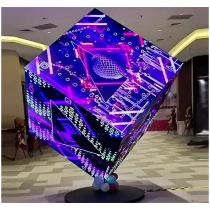 P2 P2.5 P3 P4 Customization HD Bar Stage Indoor Large Screen Cube Full Color LED Display Screen