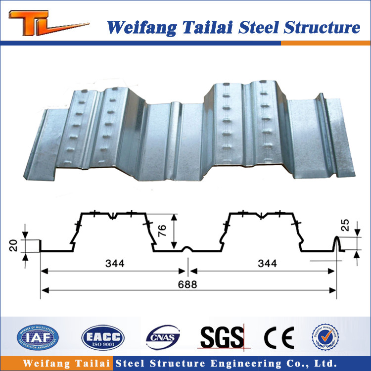 Steel Material of Steel Galvanized Floor Deck for Steel Structure Building