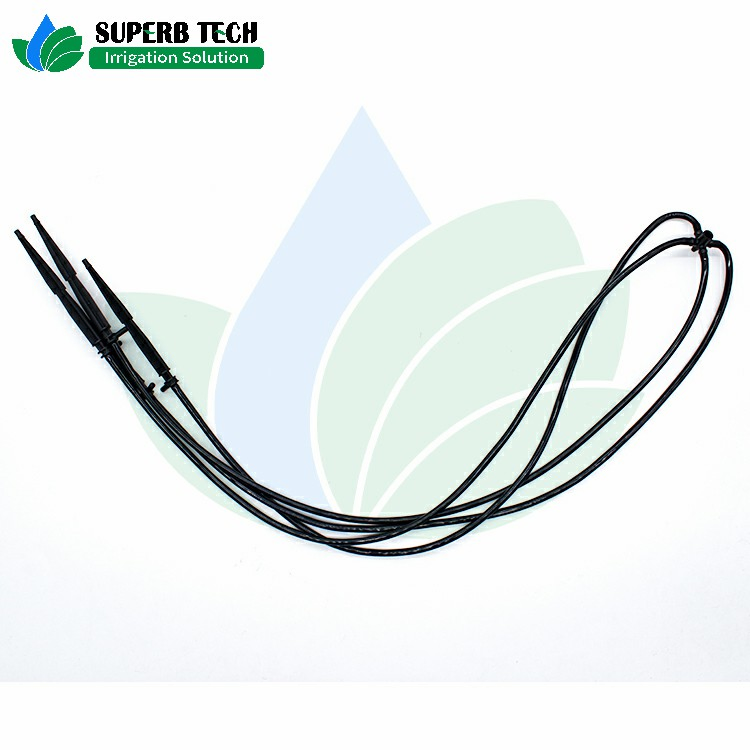 Four Branches Straight Arrow Dripper with Soft Tube Set for Garden Irrigation