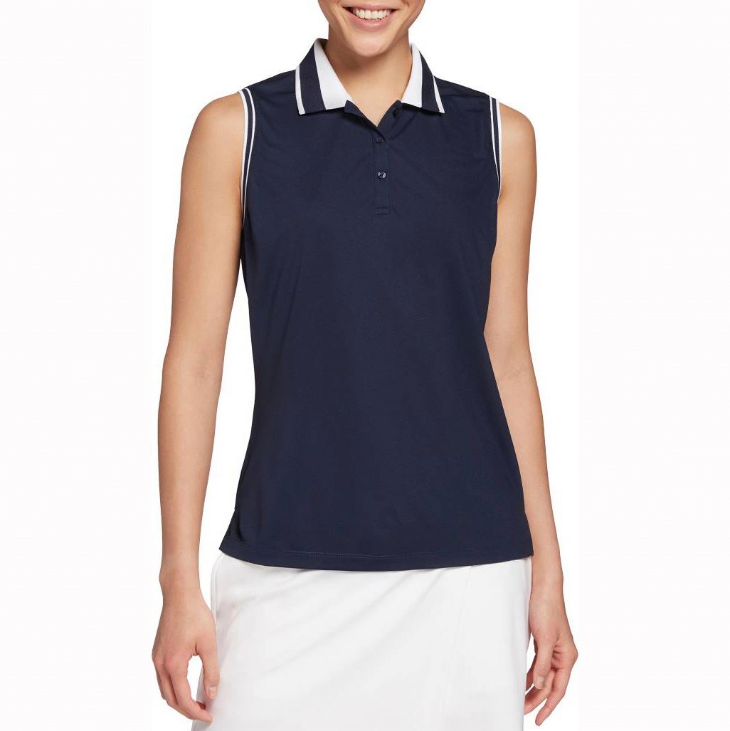 Поло женское без рукавов хлопок 100% для гольфа