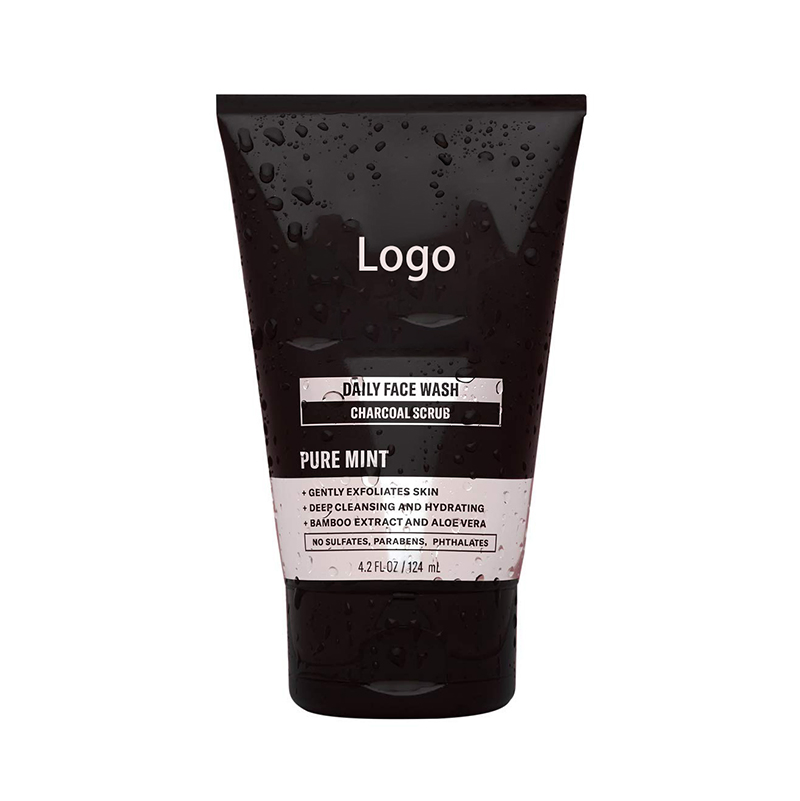 Private Label Custom Logo Organic Natural Vegan Facial Blackhead Remove Anti Acne Private Label Face Wash Cleanser for Men