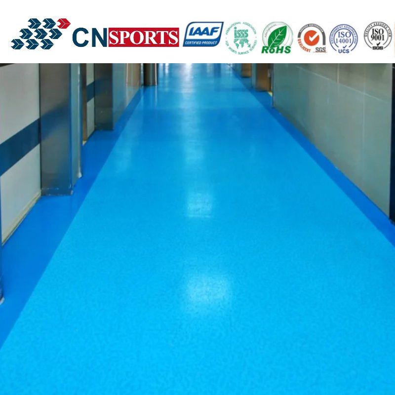 Cn-C02 Non-Slip Stone Pattern Type Flexible Spua Flooring for Office/Classroom