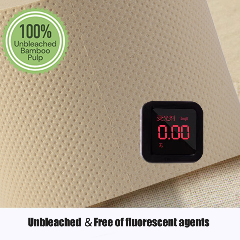 Eco-Friendly 400 Sheets 16 GSM Bamboo Soft Healthy Toilet Tissue Paper for Bathroom/Hotel/Homeeco Friendly
