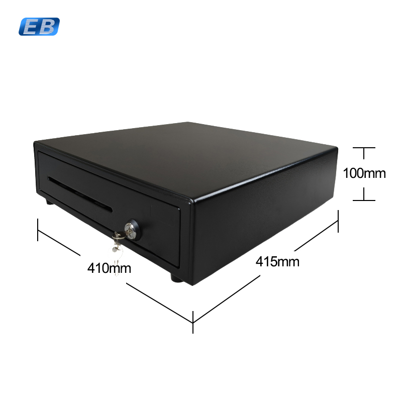 CB-410 Versatile Metal Cash Drawer Bill Handling Box 9-24V Compatible Tested for 1 Million Cycles with Dual Media Slots