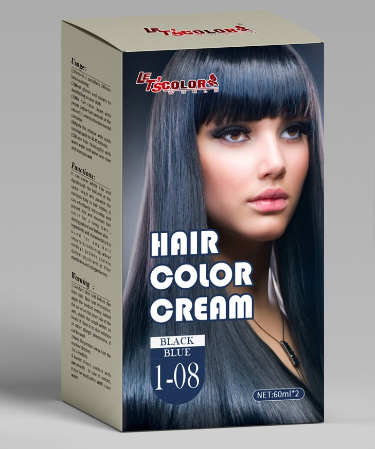 Hair Color Cream Private Label Protein Natural Nourishing Colorful Permanent Hair Color Cream