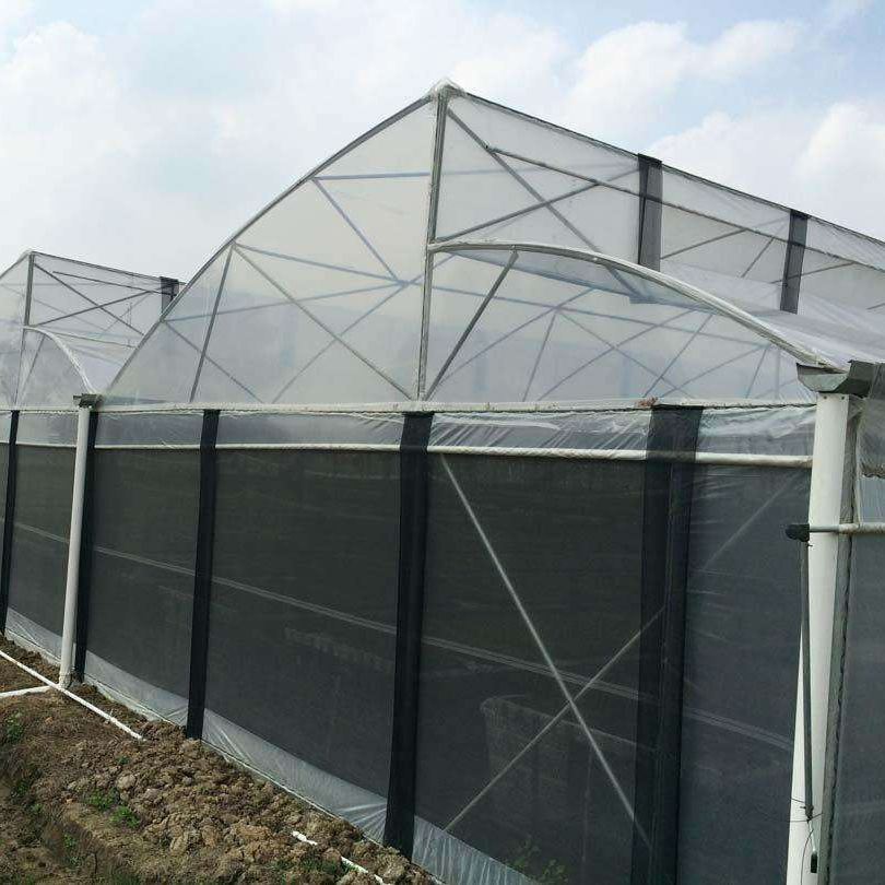 150mic -250 Mic Zigzag Vegetables Farden Warm Agro Multi Span Flower Greenhouses