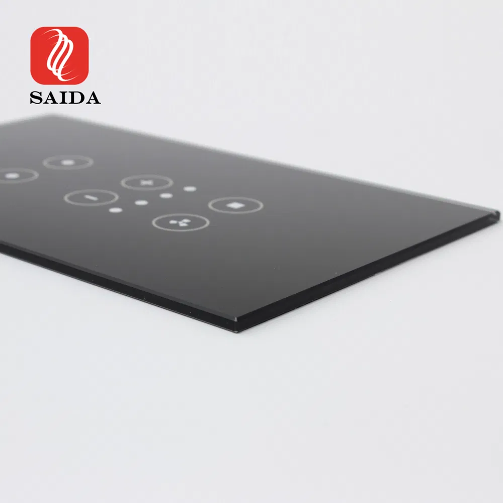 OEM Tempered Touch Control Glass Panel for Home Smart Electric Appliance Cover Glass