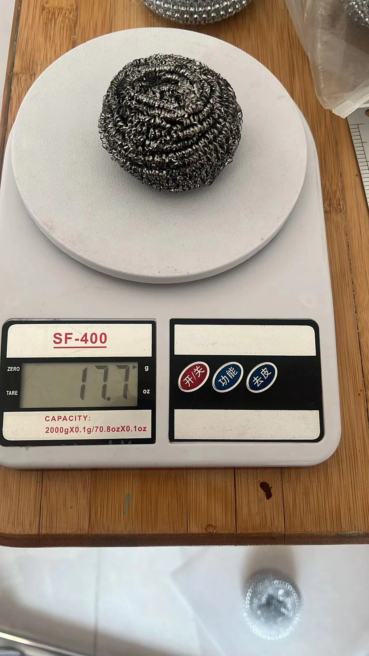 5gram Galvanized Spiral Scourer for Kitchen Cleaning