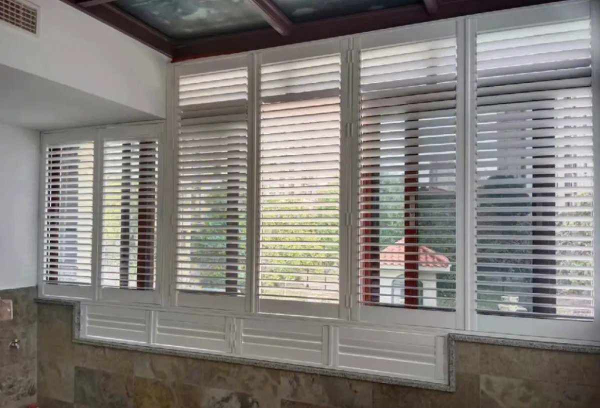 Best Selling Aluminium Motorized 4mm Slats Shutter Louver Window