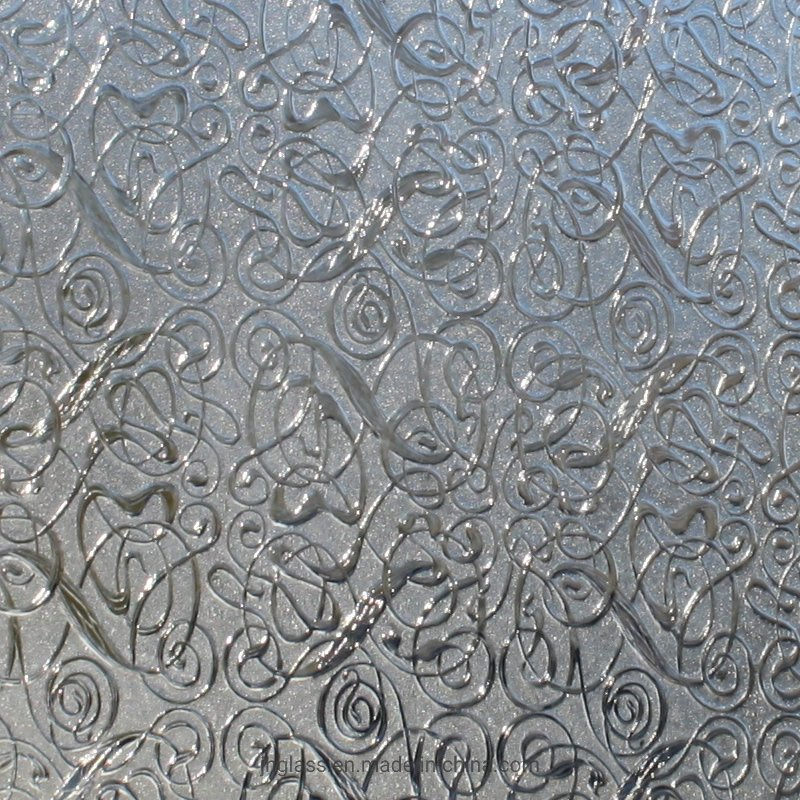 Jinghu Factory Hot Sale 3mm-10mm Clear/Dark Bronze Pattern Glass Tempered Transparent Glass for Shower Door