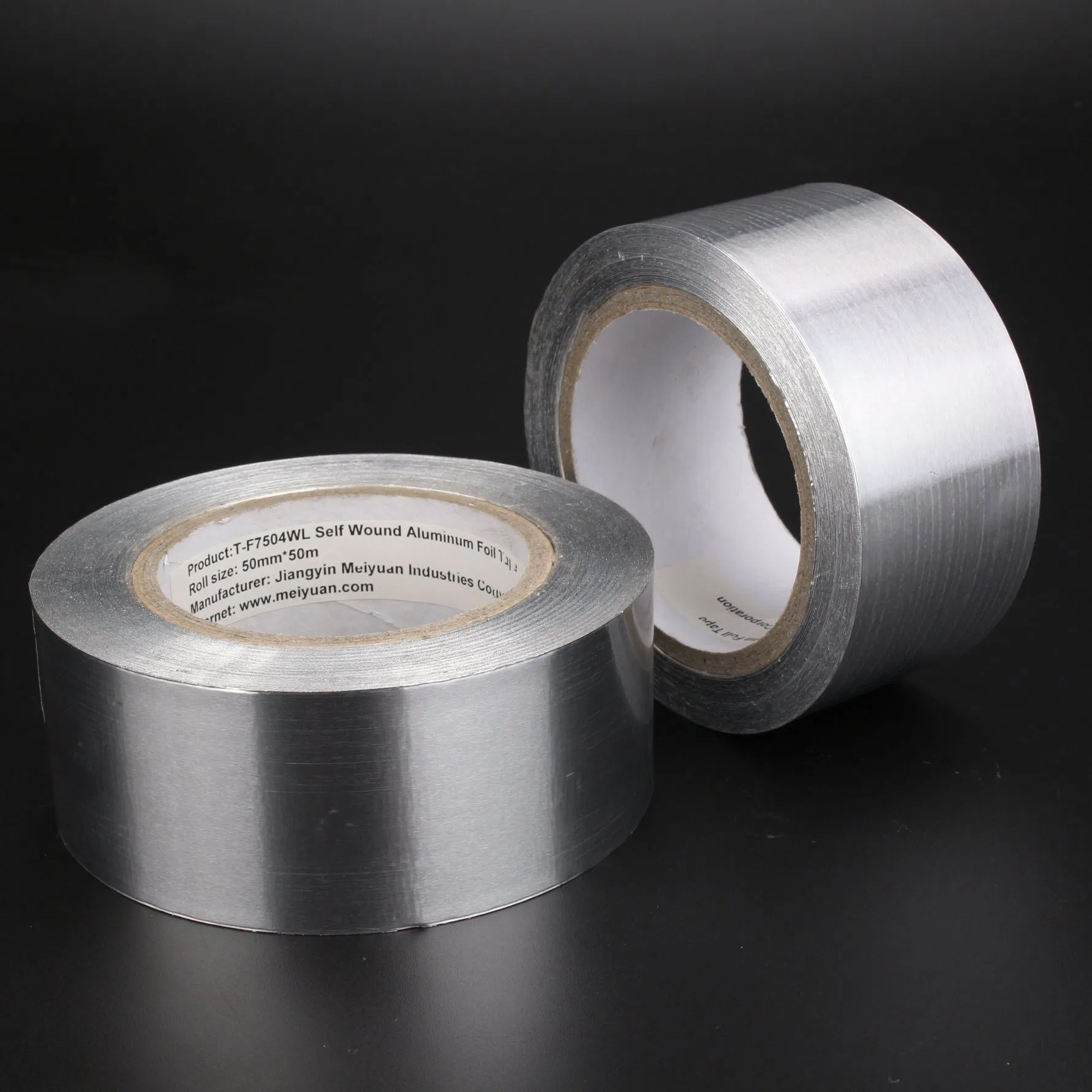 Meiyuan Alu Aluminum Foil Tape Without Release Liner Cinta Adhesiva