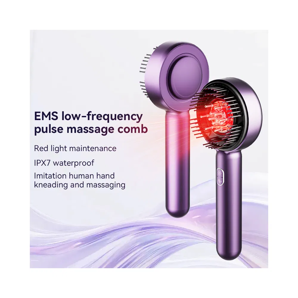 Умный массажер для головы с вибрацией и красным светом