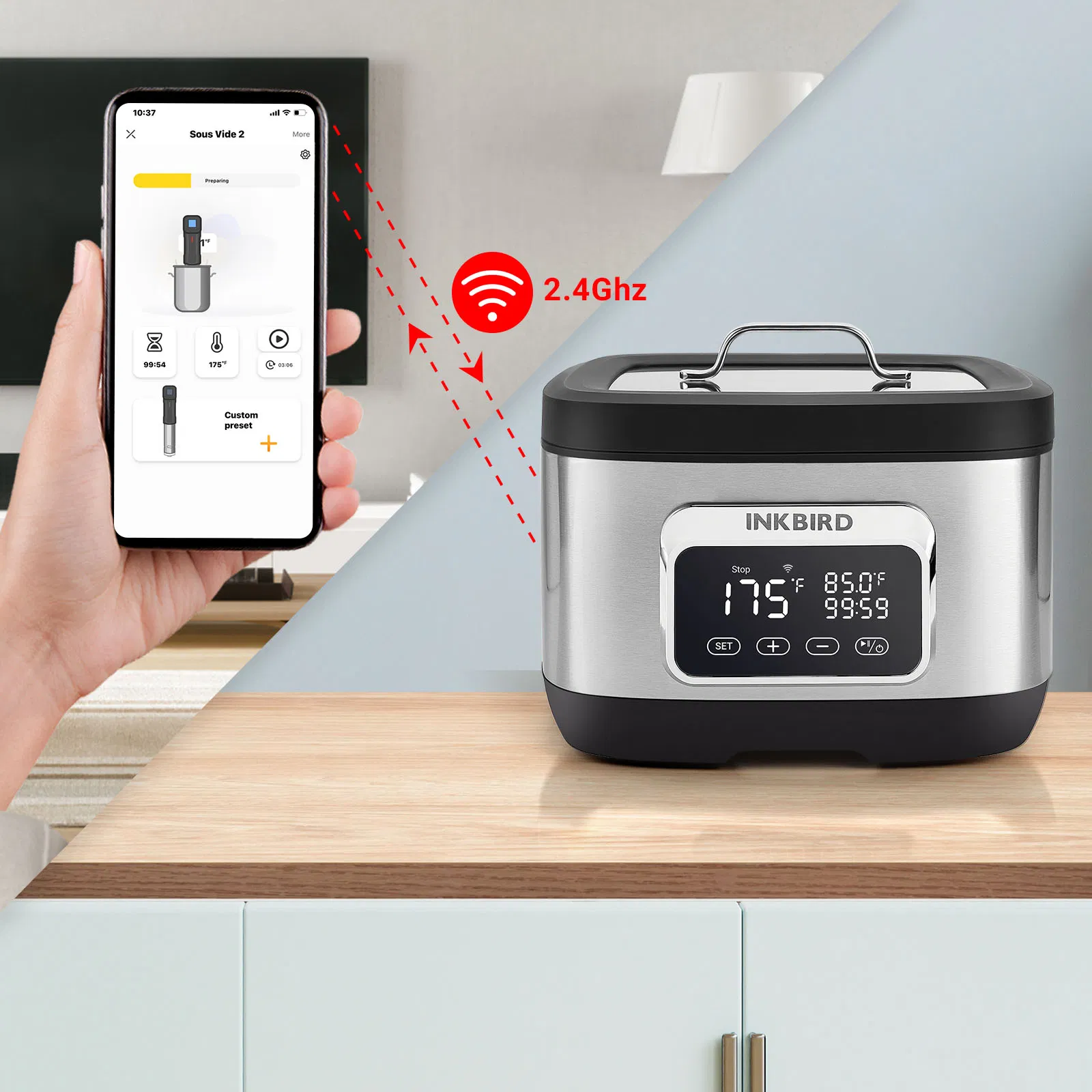 Inkbird Isv-500 All-in-One WiFi Sous Vide Water Oven Cooker