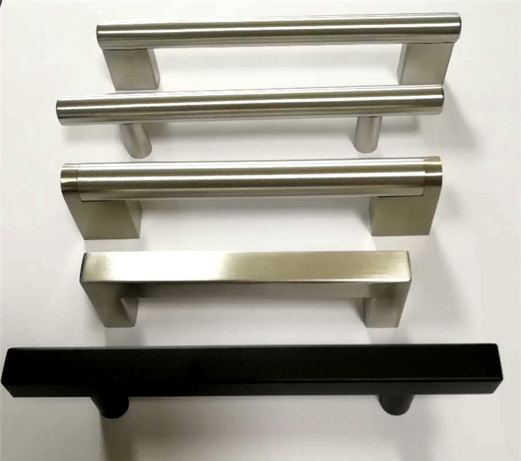 Custom Length Brush Finish Stainless Steel Square Door Pull