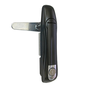 Satin Plated Zinc Alloy Cabinet Door Latch Lock Swing Handle System Panel Lock for Hardware