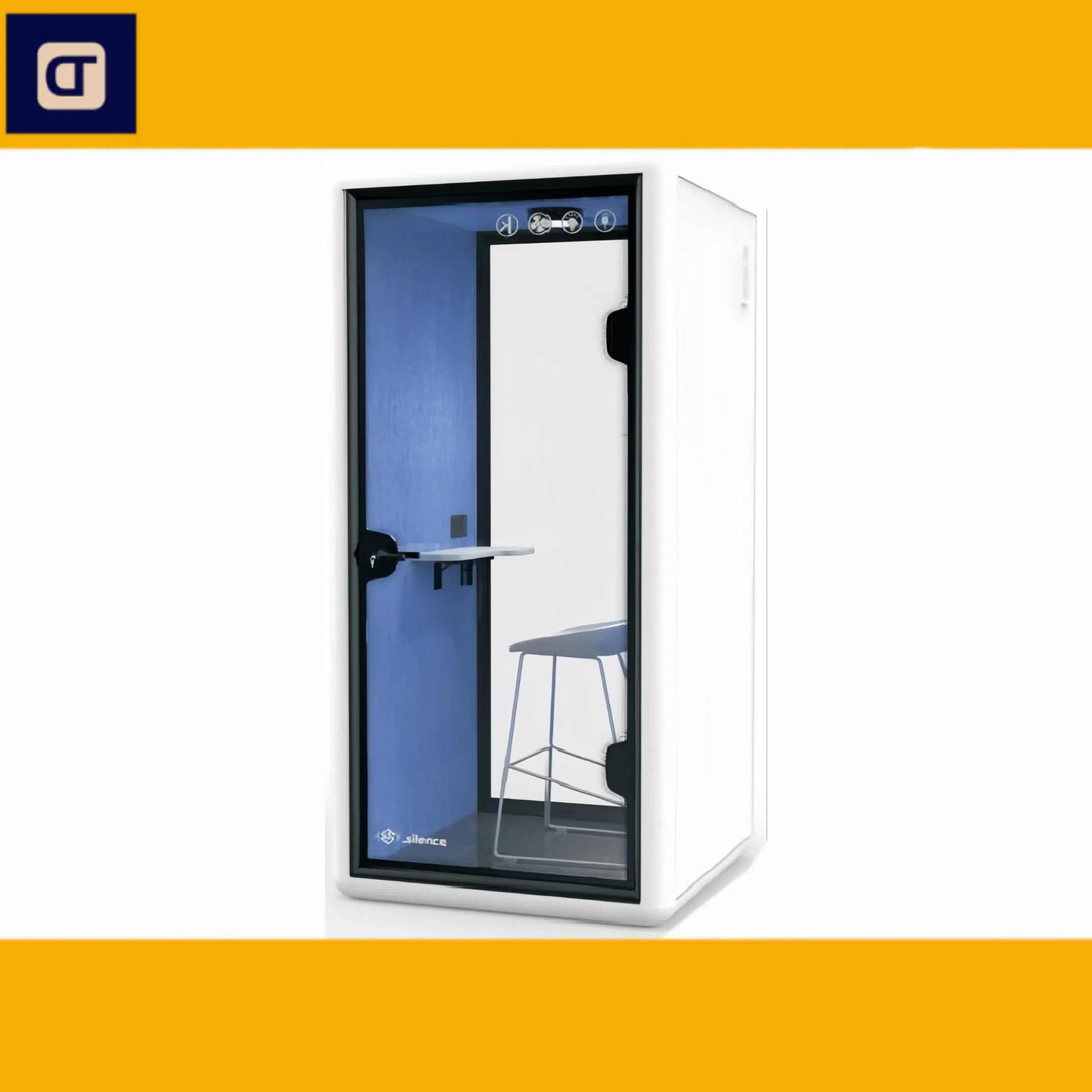 Compact Soundproof Office Pod for Enhanced Privacy and Focus Functional Modern Phone Booth for Office Home Call Privacy Area