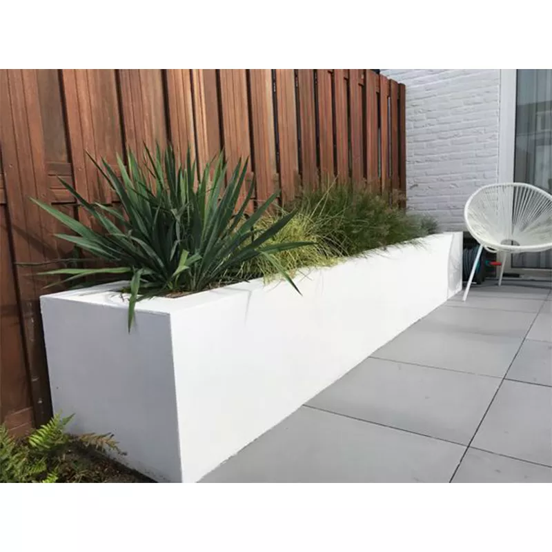 Горшок для растений прямоугольный стекловолокно глина