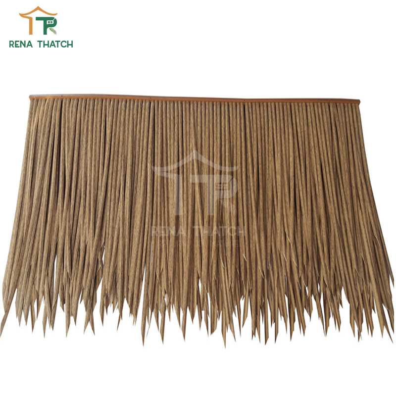 Popular Artificial Palm Tiki Thatch Roof Synthetic Bali Thatch with UV Protection
