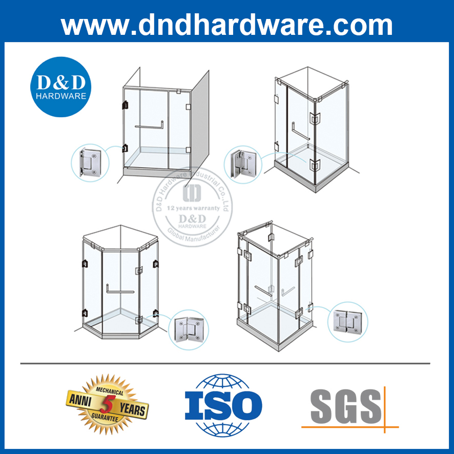 Stainless Steel Glass Door Hardware Glass Top Patch Fitting