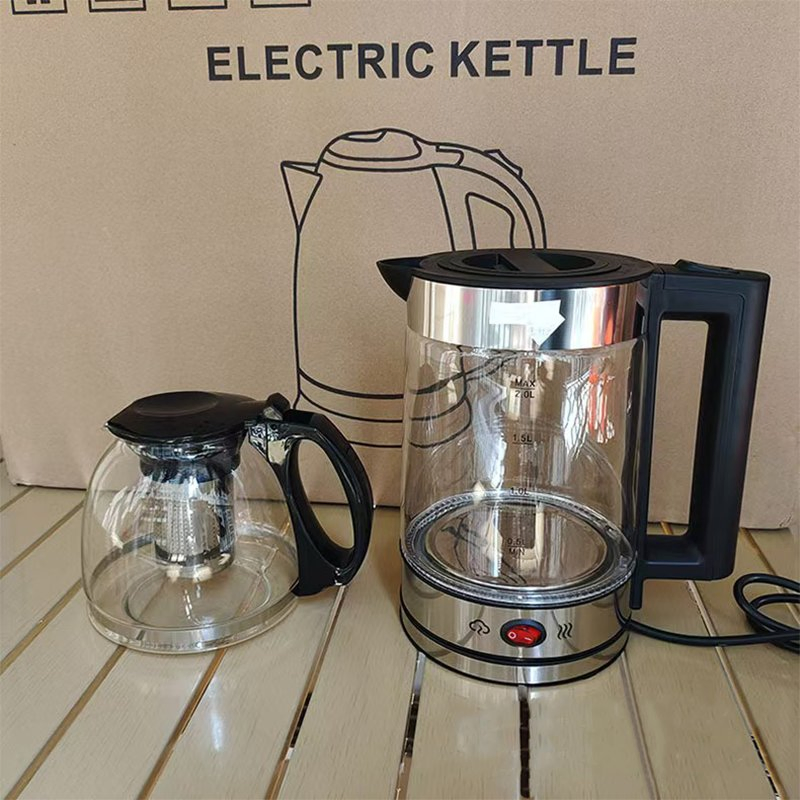 Электрический стеклянный чайник с LED-подсветкой