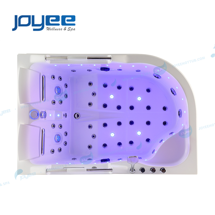 Угловая гидромассажная ванна Joyee с LED-подсветкой