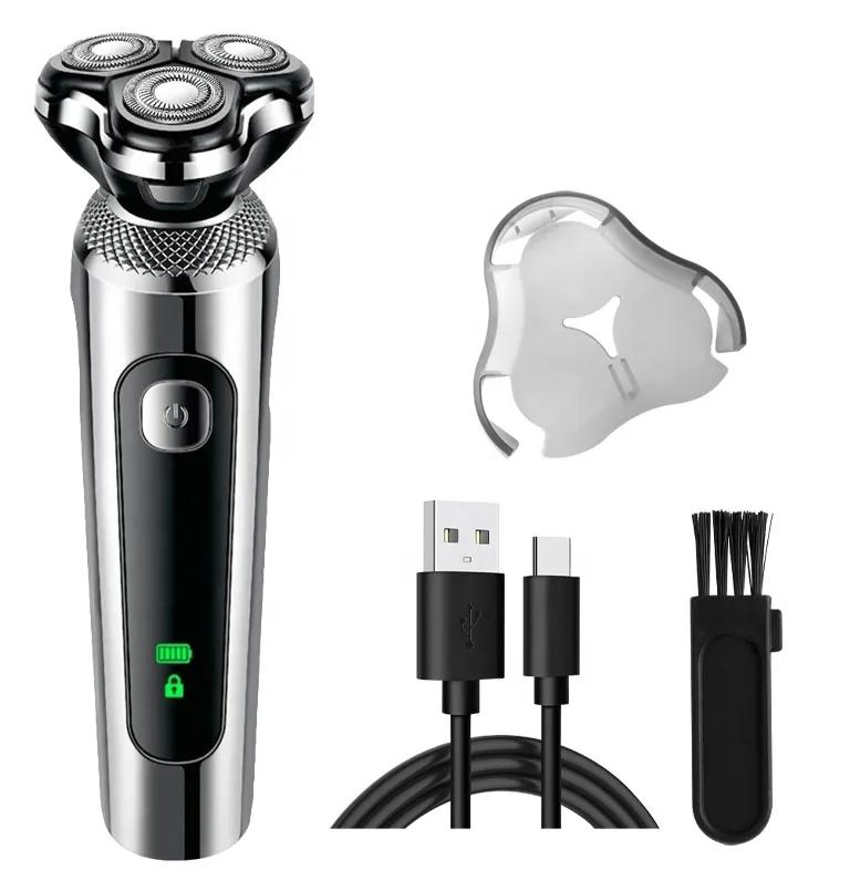 Electric Shaver Dry Wet Shavers Triple Blade Men's Beard Trimmer Home Use 3 in 1 Shaving
