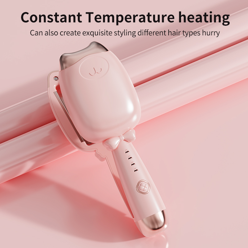 Negative Ion Curling Iron Cute Cat Claw Shape Hair Curler for Women Salon Gift for Girl
