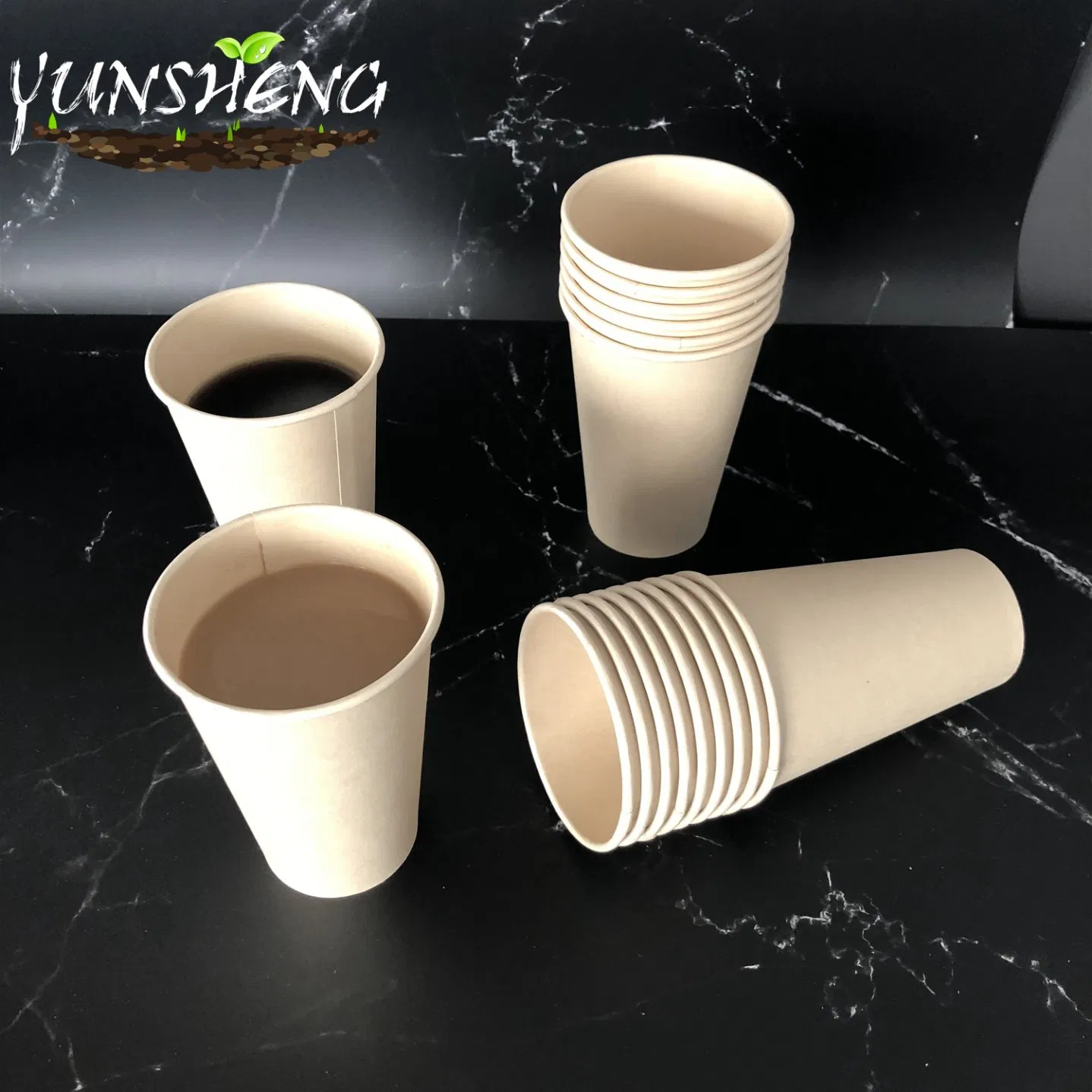 Биоразлагаемая бумажная чашка для супа 14oz из бамбука