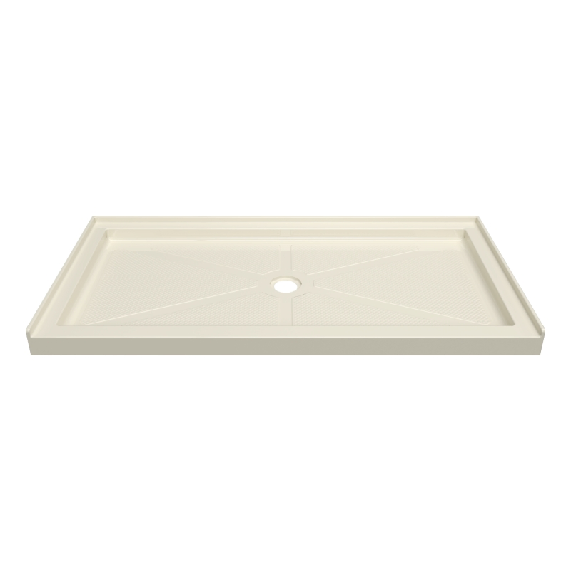 OEM Single Threshold Center Drain Black White Rectangle Bathroom Acrylic Shower Tray